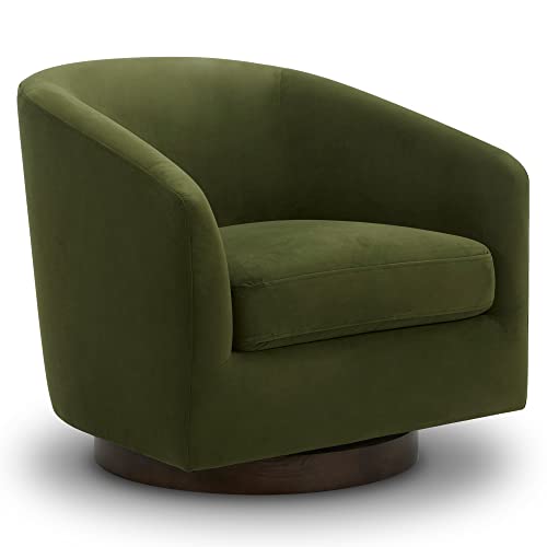 Kislot Swivel Accent Chair Armchair, Round Barrel Chairs in Performance Fabric for Bedroom Nursery Reading Waiting Living Room von KISLOT