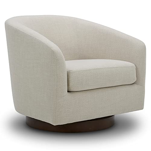 Kislot Swivel Accent Chair Armchair, Round Barrel Chairs in Performance Fabric for Bedroom Nursery Reading Waiting Living Room von KISLOT