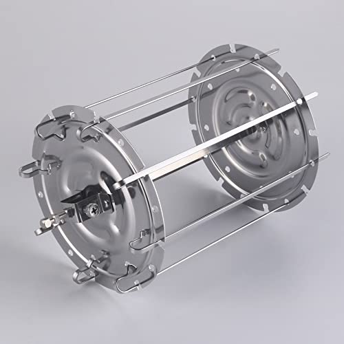Kispog Rotisserie Spieße für Luftfritteuse Backofen 8 Stück Edelstahl Schaschlikspieße Rotierende & gleichmäßige Erwärmung für Instant Vortex 10/10.6 QT BBQ Fleisch Gemüse Obst von Kispog