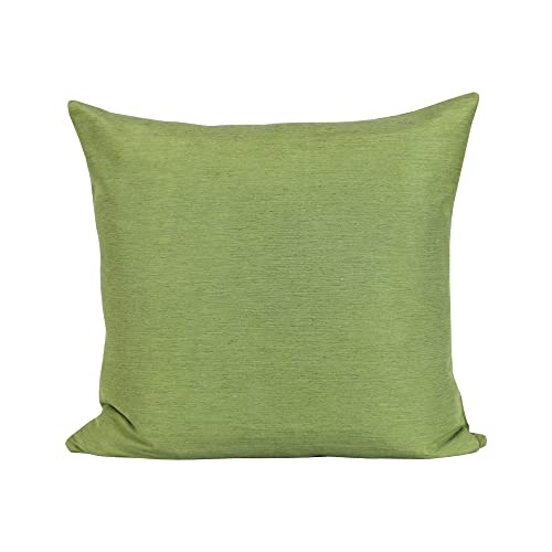 Kissenhülle Kissenbezug 40x40 cm Kiwi Grün, elegant meliert, Kissenbezüge dekorativ für Wohnzimmer, Kopfkissenbezug, Sofakissen Dekokissen mit Reißverschluss von Kissenhülle