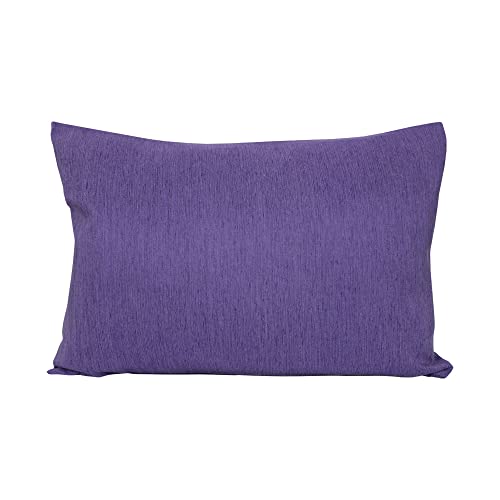 Kissenhülle Kissenbezug 40x60 cm Lila Violett, elegant meliert, Kissenbezüge dekorativ für Wohnzimmer, Kopfkissenbezug, Sofakissen Dekokissen mit Reißverschluss von Kissenhülle