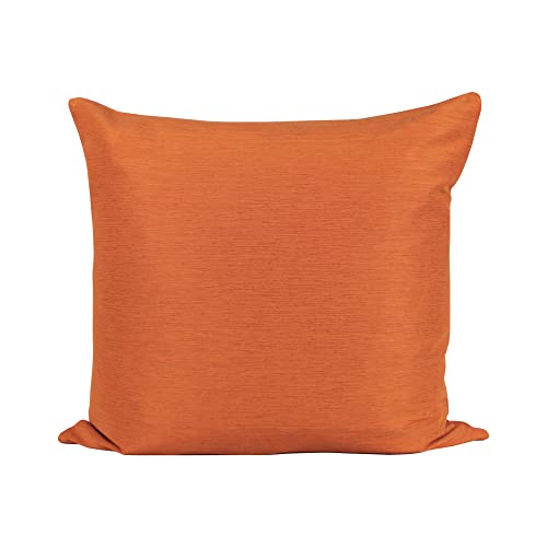 Kissenhülle Kissenbezug 50x50 cm Orange, elegant meliert, Kissenbezüge dekorativ für Wohnzimmer, Kopfkissenbezug, Sofakissen Dekokissen mit Reißverschluss von Kissenhülle