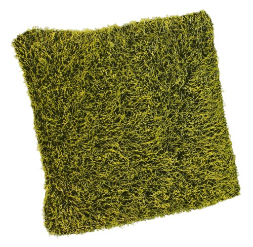 Kissenhülle Wiese Kissenbezug kuschlig weich Deko Kissen Fleece Faden Mix ca. 37x37 47x47 57x57 oder 37x57 cm (57x57 Limette) von Kissenhülle