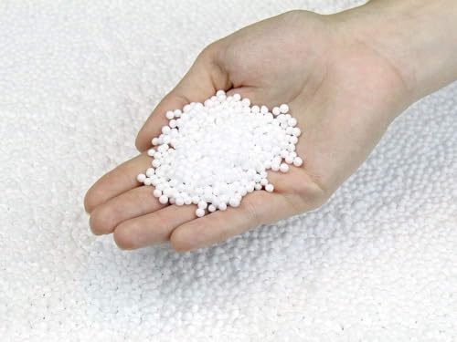 Kissenwelt In Deutschland hergestellte Styroporkügelchen/EPS-Perlen Comfort (2-5 mm) Füllung für Sitzsack, Bodenkissen, Poufs und Stützkissen (200 Liter) von Kissenwelt