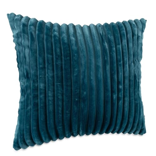 Dekokissen Kissenbezug Sofakissen Pillow Plüsch Kuschelkissen Zierkissen Cord Kissen Couchkissen Kord Kissenhülle ultraweich gestreift Lilli 50x50cm ohne Füllung Türkis Dekokissen Kissenbezug Sofakissen Pillow Plüsch Kuschelkissen Zierkissen Cord Kissen Couchkissen Kord Kissenhülle ultraweich gestreift Lilli 50x50cm ohne Füllung Türkis von Kisska
