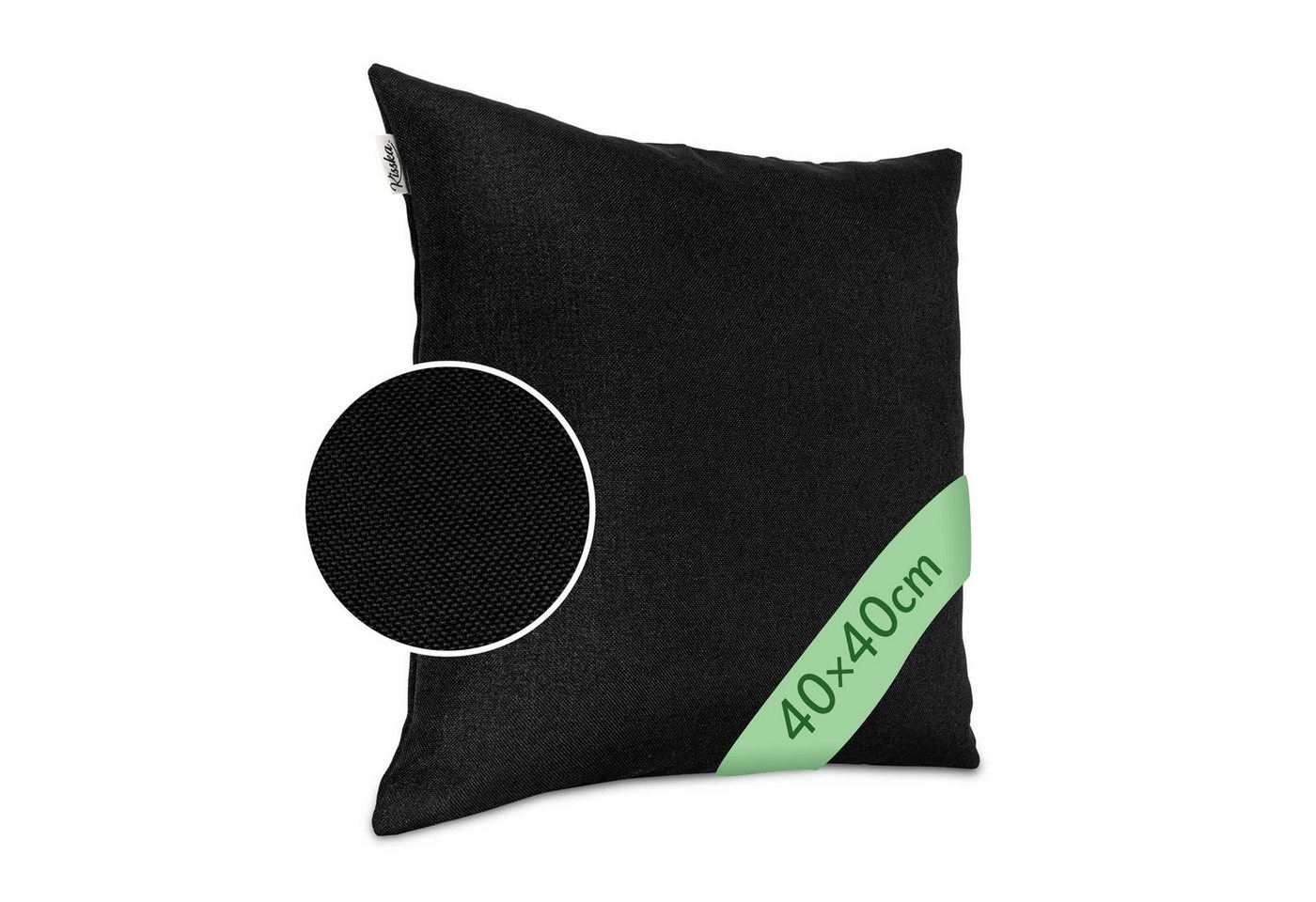 Kisska Dekokissen Kissenhülle TIZI MIT oder OHNE Füllung Kissenbezug Zierkissen, Kissenüberzug - Kissenhusse ohne Füllung 40x40cm Tizi Leinen-Optik von Kisska