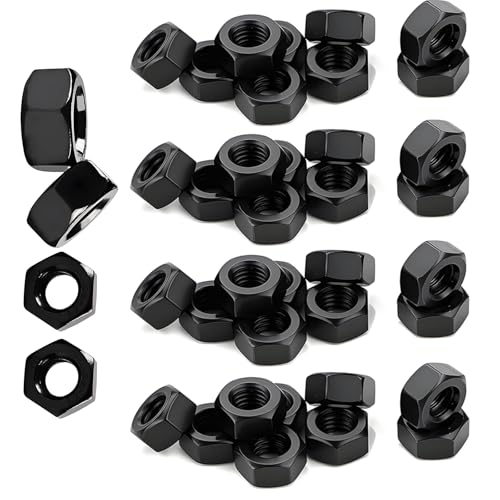 40 Stück M8 Muttern, Sechskantmuttern, Standard Sicherungsmuttern, Selbstsichernde Muttern, Schraubenmutter, Metrisch Sechskant-Mutter für Schrauben &Unterlegscheiben &Gewindestangen (schwarz) 40 Stück M8 Muttern, Sechskantmuttern, Standard Sicherungsmuttern, Selbstsichernde Muttern, Schraubenmutter, Metrisch Sechskant-Mutter für Schrauben &Unterlegscheiben &Gewindestangen (schwarz) von Kisstta