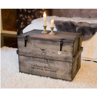 Holzkiste Frachtkiste Truhe Tisch Aufbewahrungsbox "Scotch" von KistenJack
