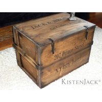Holzkiste Frachtkiste Truhe Tisch Aufbewahrungsbox "Soho" von KistenJack