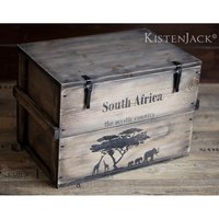 Holzkiste Frachtkiste Truhe Tisch Aufbewahrungsbox "South Africa" von KistenJack