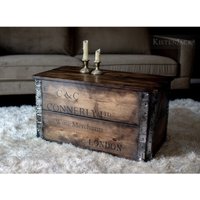 Holzkiste Frachtkiste Truhe Tisch Couchtisch "Connerly" von KistenJack