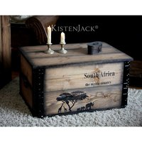Holzkiste Frachtkiste Truhe Tisch Couchtisch "South Africa" von KistenJack