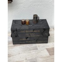 Vintage Holzkiste Frachtkiste Truhe Tisch Couchtisch "Sullivan" Coffeetable von KistenJack
