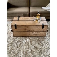 Whiskeykiste„Sullivan" Truhe Holzkiste Frachtkiste Sitzbank Couchtisch Coffeetable von KistenJack