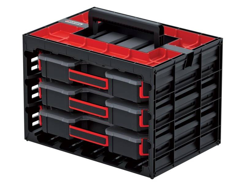 Kistenberg Werkzeugbox Tager Case Organizer (KTC40306B, 3 St), inkl. 	3 x Organizer mit Boxen von Kistenberg