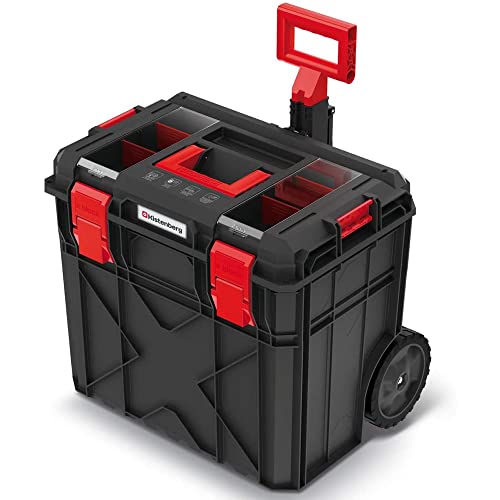 Rollende Werkstatt Werkzeugkasten Werkzeugkoffer Staubdicht Feuchtigkeitsbeständig Ladefähigkeit bis 50 kg Mobil Toolbox X-PRO von Kistenberg