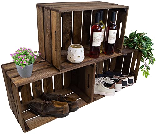 3er Set Neue dunkle stabile Obstkiste Palisander- Stiege, aus dem Alten Land +++ Natur 54x35x30 cm 3er Set Neue dunkle stabile Obstkiste Palisander- Stiege, aus dem Alten Land +++ Natur 54x35x30 cm von Kistenkolli Altes Land