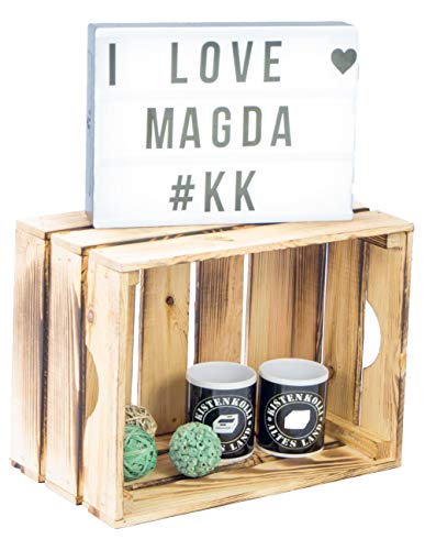 Gemüsekiste Magda geflammt STapelkiste Stapelbox Aufbewahtungkiste Holzkiste nachhaltig Obstkiste Weinkiste von Kistenkolli Altes Land