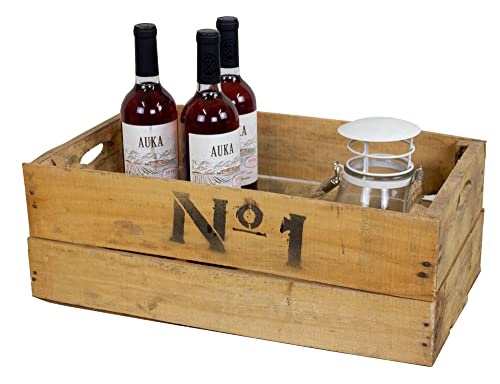 Kistenkolli Altes Land Holzkiste Geschenk-Box Schatzkiste Holzkiste Holztruhe Hochzeitskiste Altholz Upcycling Vintage (No1 48,5x30x18,5 cm) von Kistenkolli Altes Land