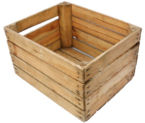 Vintage Holzkisten im Sparset Originale Obstkisten Apfelkisten Weinkisten aus dem Alten Land Möbelbau DIY (1er Set, Natur) von Kistenkolli Altes Land