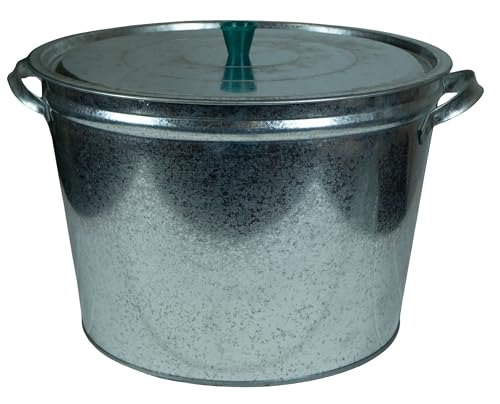 Zinkeimer in verschiedenen Größen Ascheeimer Gartenhelfer 5-32L Verschiedene Formen rustikaler Stil (25L Tank) von Kistenkolli Altes Land