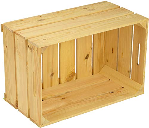 neue stabile Obstkiste Stiege, Apfelkiste, Weinkiste aus dem Alten Land Natur 54x35x30 cm (natur) von Kistenkolli Altes Land