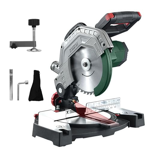 Kapp und Gehrungssäge Kompatibel für Makita 18V Lithium-Akku (Ohne Akku), Ø 210mm Sägeblatt, 0-45° Schrägschnitte, Tischplatte aus Aluminium-Druckguss, mit Laser-Hilfslinie von Kistrba