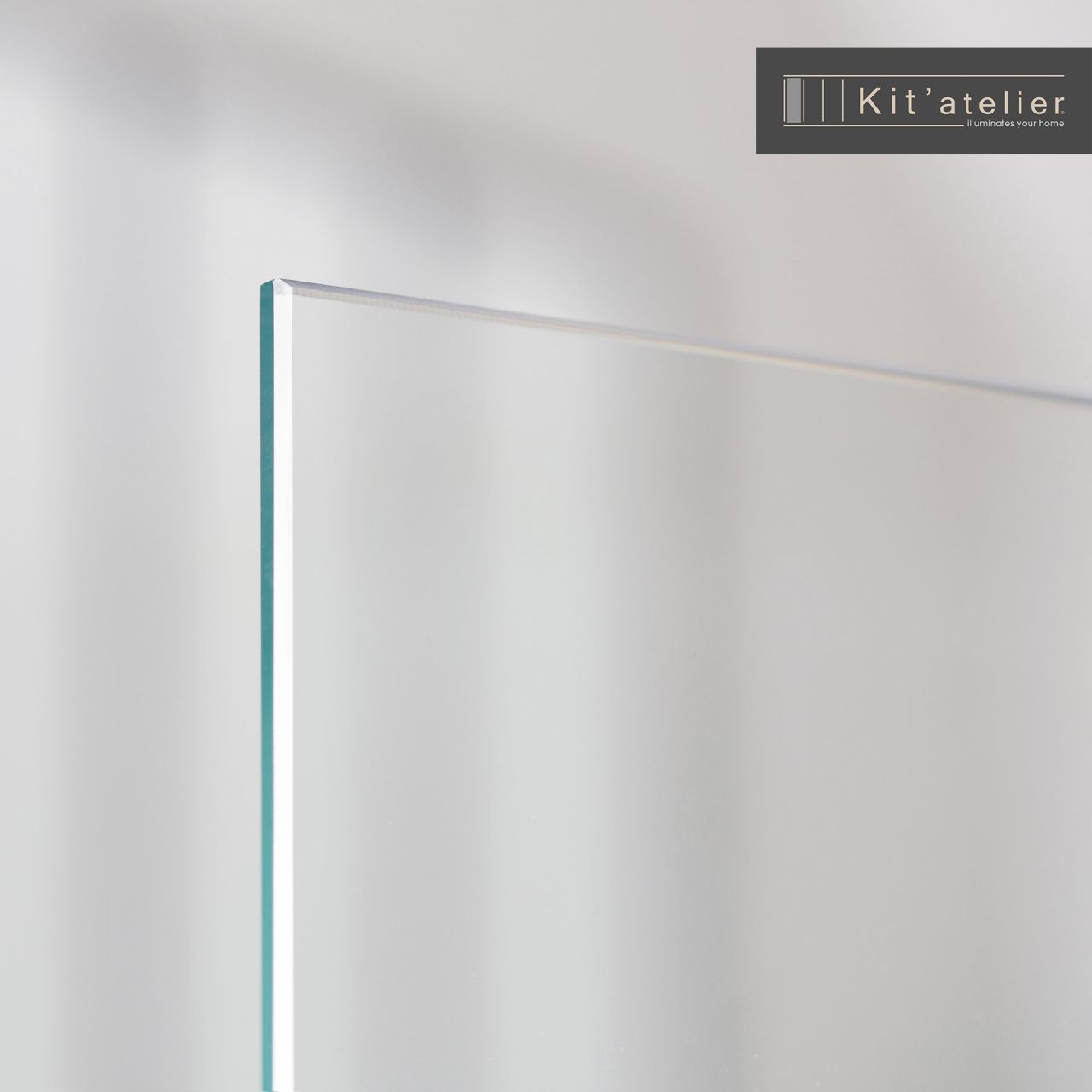 Glas für Trennwand  Verriere Modulo 58,4 x 116,7 cm von Kit atelier
