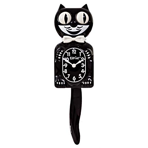Kit-Cat-Wanduhr, schwarz von Kit Cat Klock