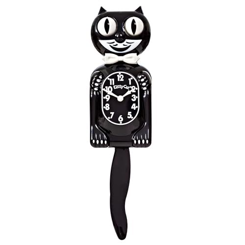 Kit Cat Klock Classic Schwarz-Klein von Kit Cat Klock