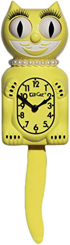 Kit Cat Klock Limited Edition Lady (Majestic Yellow) von Kit Cat Klock