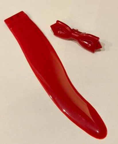 Set mit rotem Schwanz und roter Fliege für größere Uhren von Kit Cat Klock