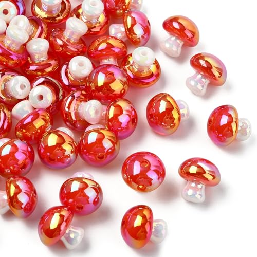 KitBeads Acryl-Pilz-Perlen, kleine Lebensmittelperlen, rosa, pilzförmige Perlen für Schmuckherstellung, Basteln, Halsketten, Ohrringe, Armbänder, 50 Stück KitBeads Acryl-Pilz-Perlen, kleine Lebensmittelperlen, rosa, pilzförmige Perlen für Schmuckherstellung, Basteln, Halsketten, Ohrringe, Armbänder, 50 Stück von KitBeads