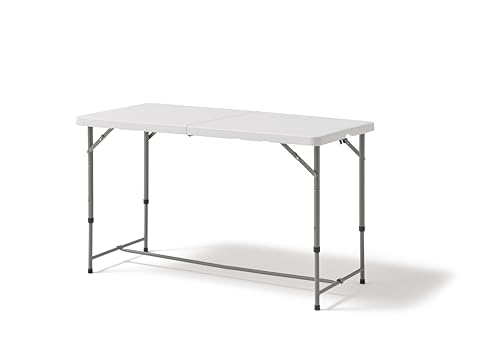 KitGarden Multifunktionaler Klapptisch 122x60x52/74 cm weiß von KG KITGARDEN