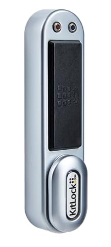 KitLock Elektronikschloss KL1000 RFID I für Spinde, Schließfächer und Möbel I Öffnung per RFID Karte oder Transponder I vertikal I silber KitLock Elektronikschloss KL1000 RFID I für Spinde, Schließfächer und Möbel I Öffnung per RFID Karte oder Transponder I vertikal I silber von KitLock