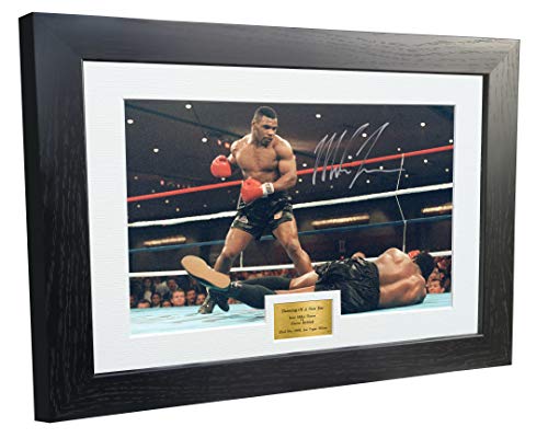 A3 Druck Mike Tyson vs Trevor Berbick "Dawing of a New Era", 30,5 x 20,3 cm, A4 mit Autogramm von Kitbags & Lockers