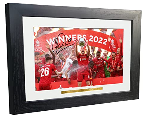 Fotorahmen, A4, A3 + FA CUP WINNERS 2022, Jordan Henderson Liverpool, signiert, Geschenk (A4) von Kitbags & Lockers