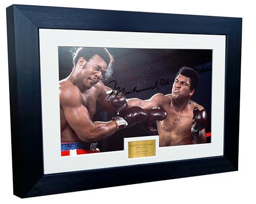 Kitbags & Lockers 30,5 x 20,3 cm, A4 "RUMBLE IN THE JUNGLE", Muhammad Ali vs George Foreman, signierter Fotorahmen, Box-Poster, Geschenk, COL Kitbags & Lockers 30,5 x 20,3 cm, A4 "RUMBLE IN THE JUNGLE", Muhammad Ali vs George Foreman, signierter Fotorahmen, Box-Poster, Geschenk, COL von Kitbags & Lockers