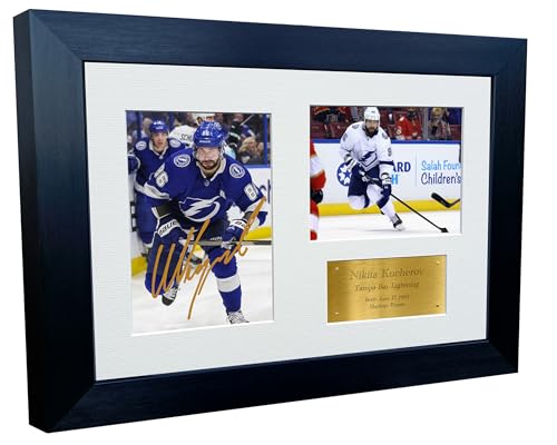 Kitbags & Lockers Nikita Kucherov Tampa Bay Lightning NHL Autogramm Foto Bilderrahmen Eishockey Poster Geschenk 30,5 x 20,3 cm von Kitbags & Lockers