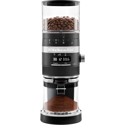 KitchenAid KAFFEEMÜHLE - ARTISAN 5KCG8433 - Matt schwarz - von French Press bis Espresso 5KCG8433EBM von KitchenAid