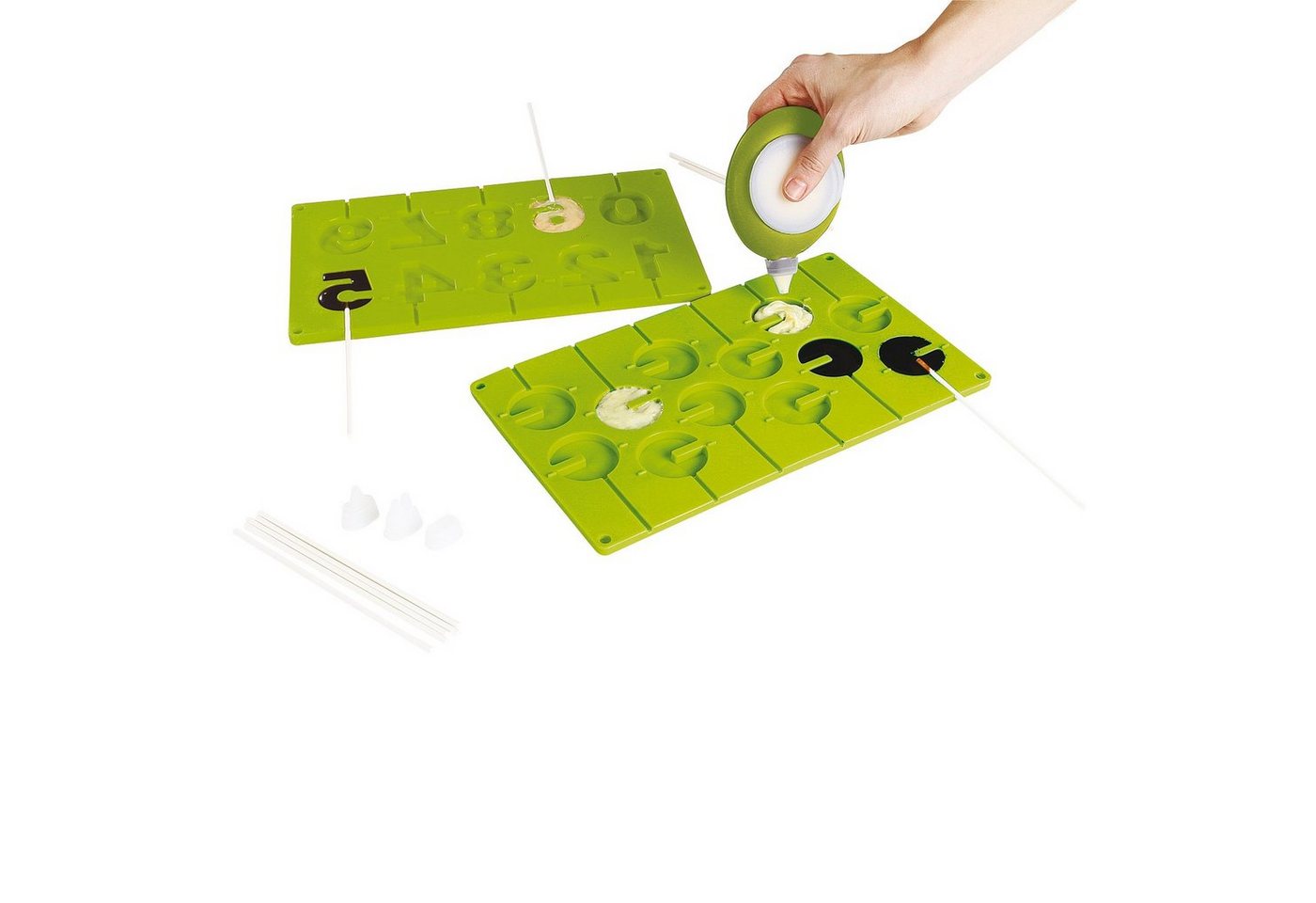 LIVOO Auflaufform KitchenArtist Lollipop-Set Lutscher selber machen Silikon inkl. von LIVOO