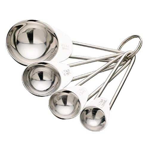 Kitchen Craft Edelstahl-Messlöffel, 4 Stück von KC BLUE
