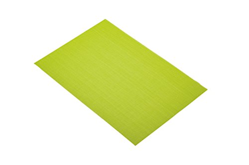 KitchenCraft Tischset, gewebtes Vinyl, 30 x 45 cm, Grün, Polyester Polyvinylchlorid, Mittel von KitchenCraft