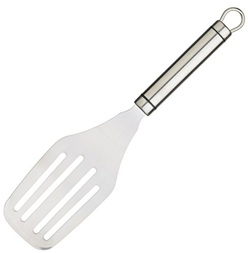 KitchenCraft Professioneller Pfannenwender / Grill-Schaber, Edelstahl, Silber, 1.3 x 6.6 x 27.3 cm von KitchenCraft