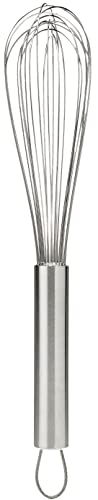 KitchenCraft Handschneebesen, Edelstahl, Silber, 7.8 x 7.8 x 40 cm, 12-Einheiten von KC BLUE
