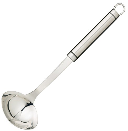 KitchenCraft Professional Mini-Schöpfkelle aus Edelstahl mit langem Stiel und ovalem Griff, 5 x 8 x 27.2 cm von KitchenCraft