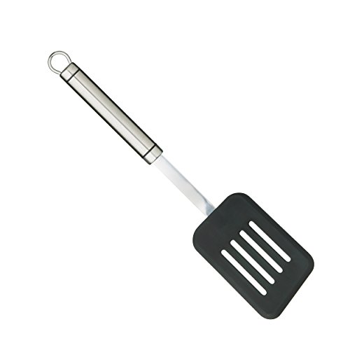 KitchenCraft Professional Schlitzwender Edelstahl antihaftbeschichtet ovaler Griff von KitchenCraft