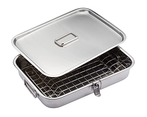 KitchenCraft BBQ/Grilltopf zum Räuchern für den Backofen und Grill, 37.5 x 27 cm von KitchenCraft