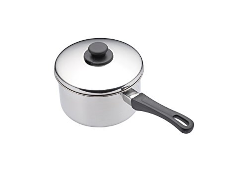 KitchenCraft Tiefer Edelstahl-Stieltopf mit Deckel, 12 cm, Silber KitchenCraft Tiefer Edelstahl-Stieltopf mit Deckel, 12 cm, Silber von KitchenCraft