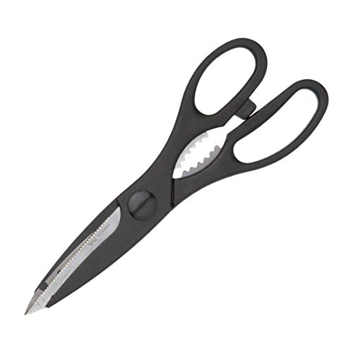 KitchenCraft Vierseitige Küchenschere/Flaschenöffner, Rostfreier Stahl, Schwarz, 21.3 x 7.3 x 1.10 cm, 1 Einheiten KitchenCraft Vierseitige Küchenschere/Flaschenöffner, Rostfreier Stahl, Schwarz, 21.3 x 7.3 x 1.10 cm, 1 Einheiten von KitchenCraft